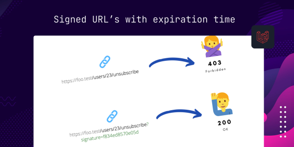 Signed URL’s with expiration time in Laravel