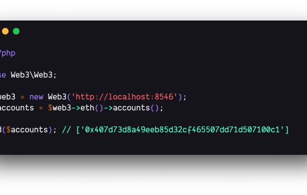 Web3 PHP API for Ethereum RPC