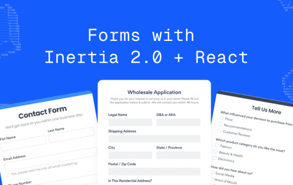 Forms with Inertia 2.0 + React