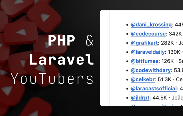 A complete list of PHP & Laravel Youtube Channels